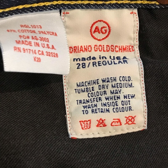 Adriano Goldschmied Dark Blue Wash Bootcut Jeans - Picture 8 of 8